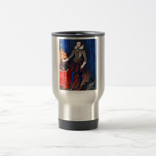 Taza De Viaje Mug de viaje de retrato medieval (Centro)