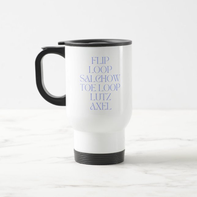 Taza De Viaje Mug de viaje de saltos de patinaje artístico (Izquierda)