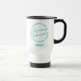 Taza De Viaje Mug de viaje de técnico farmacéutico personalizado