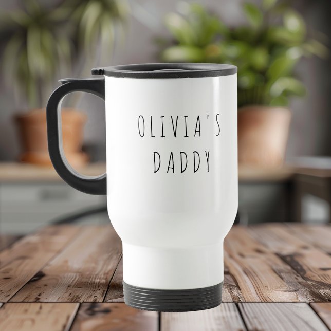 Taza De Viaje Mug de viaje fotográfico de papi personalizado | R (Subido por el creador)