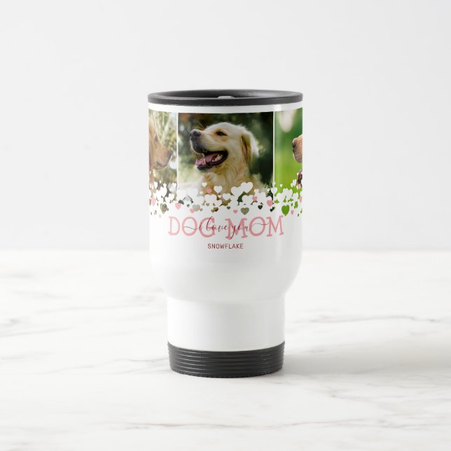 Taza De Viaje Mug de viaje fotográfico personalizado de perro (Centro)