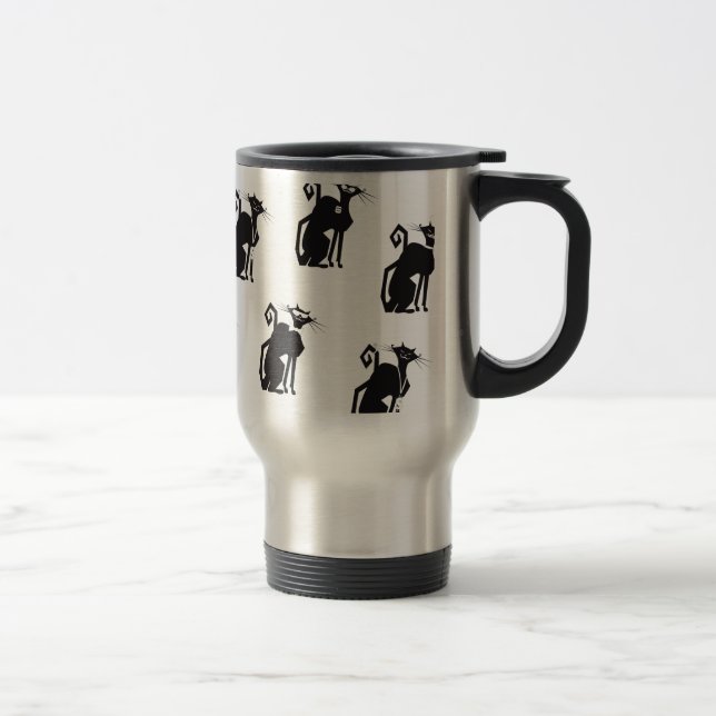 Taza De Viaje Mug de viaje - Gato profesional (Derecha)