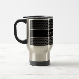 Taza De Viaje Mug de viaje - Negro inoxidable de carbono