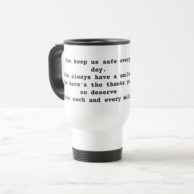 Taza De Viaje Mug de viaje para ayudante de autobús escolar o co (Anverso izquierdo)