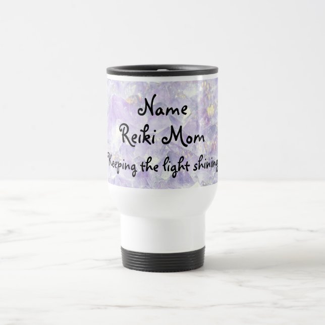 Taza De Viaje Mug de viaje personalizado de Reiki Mom (Centro)