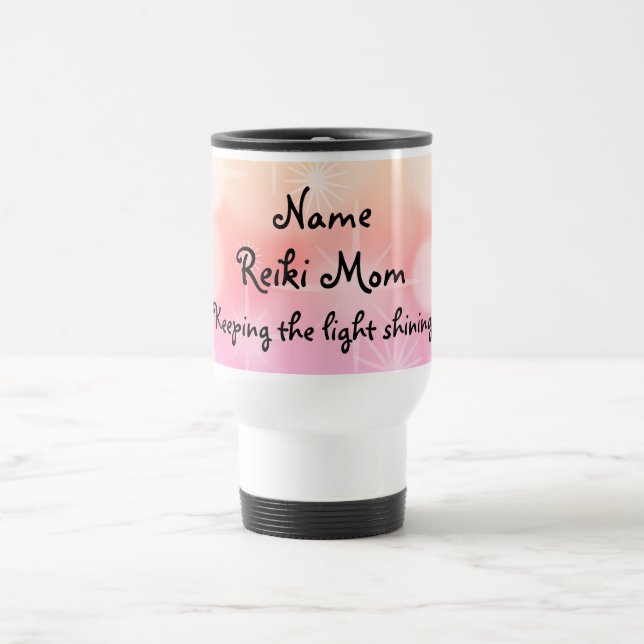 Taza De Viaje Mug de viaje personalizado de Reiki Mom (Centro)