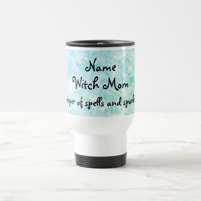 Taza De Viaje Mug de viaje personalizado de Witch Mom (Centro)