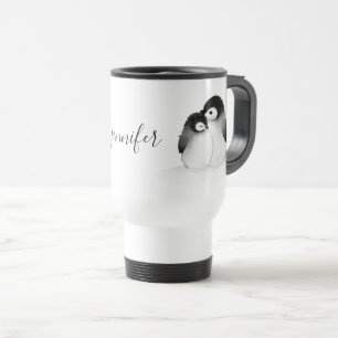 Taza De Viaje Mug. de viaje personalizado pingüino