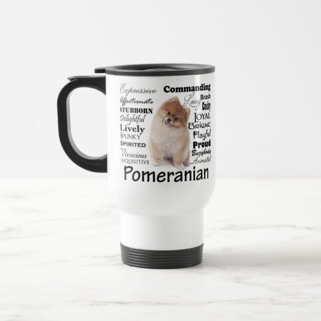 Taza De Viaje Mug de viaje por características de Pomerania (Izquierda)
