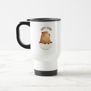 Taza De Viaje Mug de viaje por el capibara, idea de regalo, únic