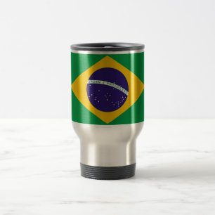 Taza De Viaje Mug de viajes con bandera de Brasil