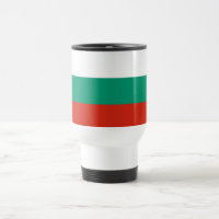 Mug de viajes con bandera de Bulgaria