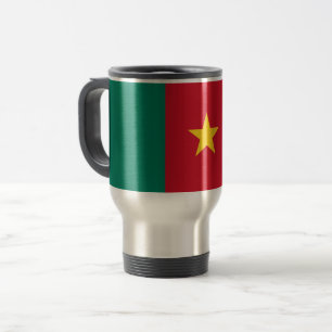 Taza De Viaje Mug de viajes con bandera de Camerún