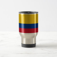 Mug de viajes con bandera de Colombia