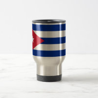 Mug de viajes con bandera de Cuba