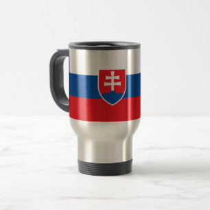 Taza De Viaje Mug de viajes con bandera de Eslovaquia