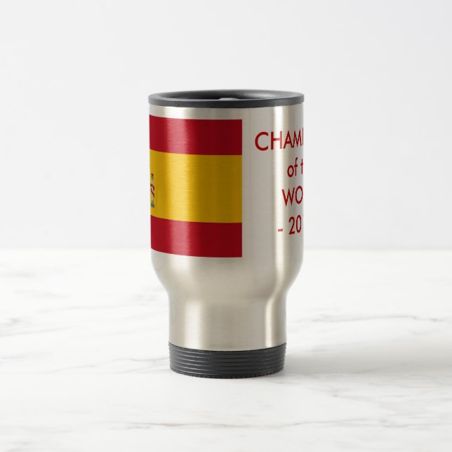 Taza De Viaje Mug de viajes con bandera de España (Centro)