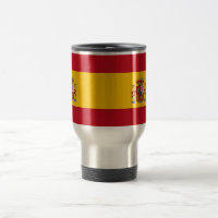 Mug de viajes con bandera de España