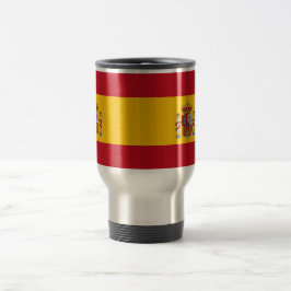 Taza De Viaje Mug de viajes con bandera de España