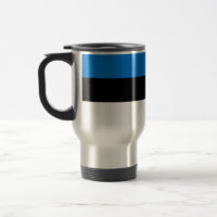 Mug de viajes con bandera de Estonia