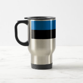Taza De Viaje Mug de viajes con bandera de Estonia