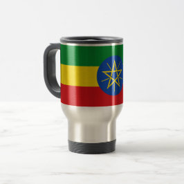 Taza De Viaje Mug de viajes con bandera de Etiopía