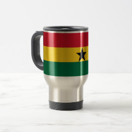 Taza De Viaje Mug de viajes con bandera de Ghana