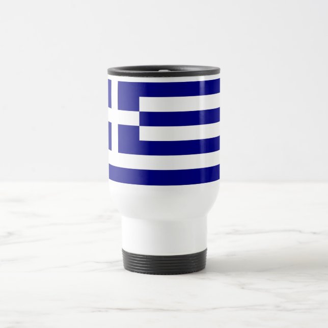 Taza De Viaje Mug de viajes con bandera de Grecia (Centro)