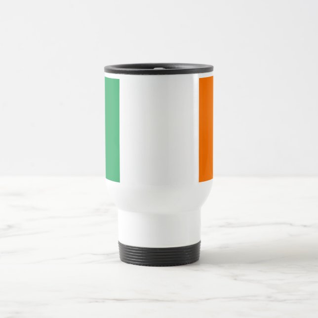 Taza De Viaje Mug de viajes con bandera de Irlanda (Centro)