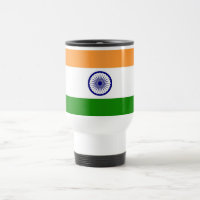 Mug de viajes con bandera de la India
