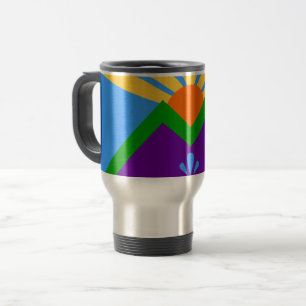 Taza De Viaje Mug de viajes con bandera de Manitou Springs