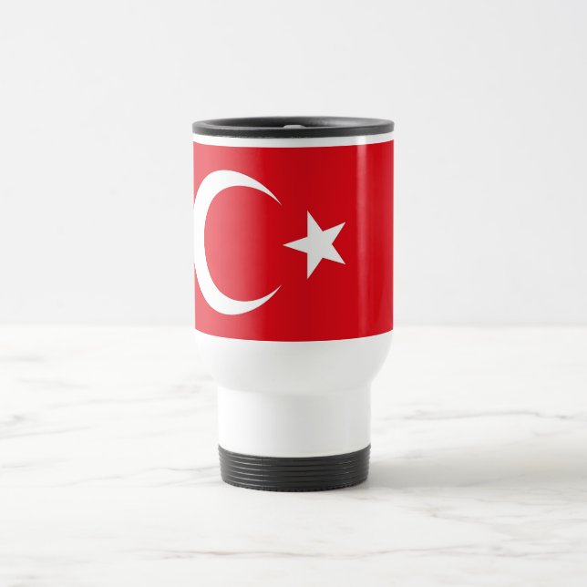 Taza De Viaje Mug de viajes con bandera de Turquía (Centro)