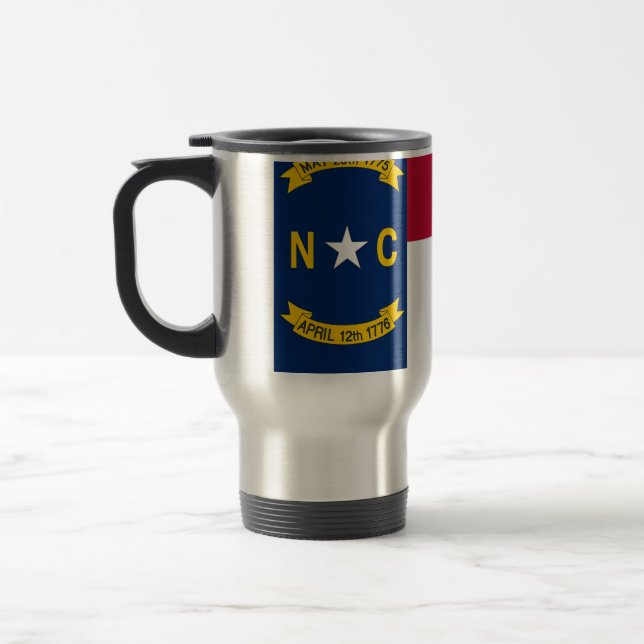 Taza De Viaje Mug de viajes con bandera del estado de Carolina d (Izquierda)