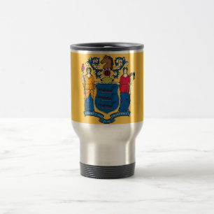 Taza De Viaje Mug de viajes con bandera del estado de Nueva Jers