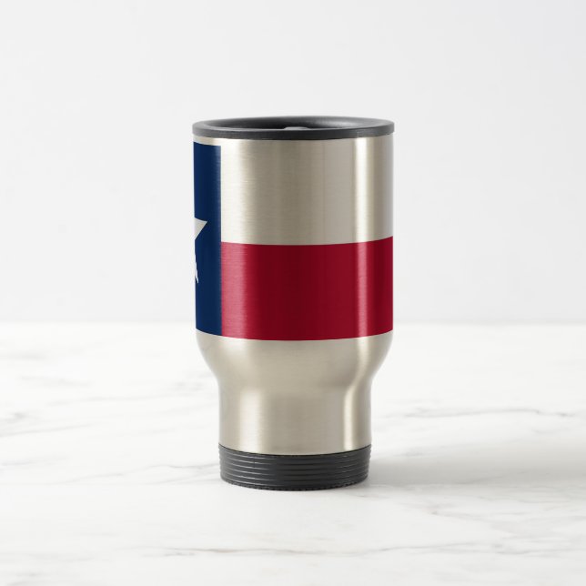 Taza De Viaje Mug de viajes con bandera del estado de Texas - Es (Centro)
