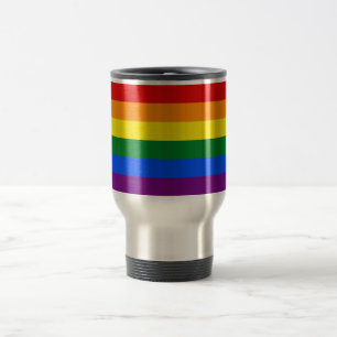 Taza De Viaje Mug de viajes con bandera LGBT arcoiris