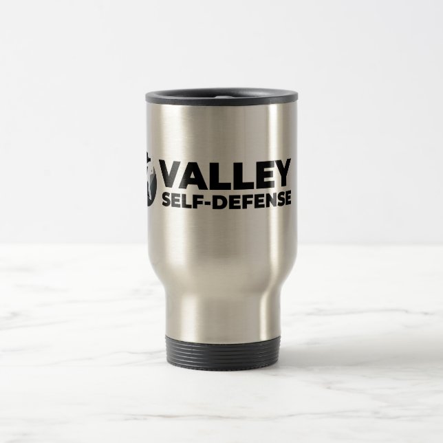 Taza De Viaje Mug de viajes de autodefensa en el valle (Centro)