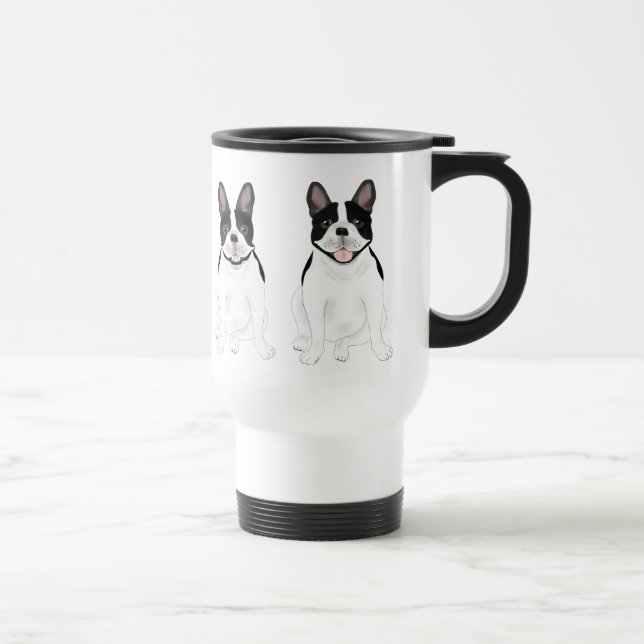 Taza De Viaje Mug de viajes de Bulldog francés (Derecha)
