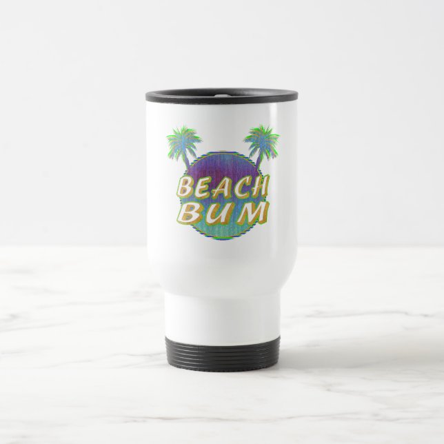 Taza De Viaje Mug de viajes de bum de playa (Centro)