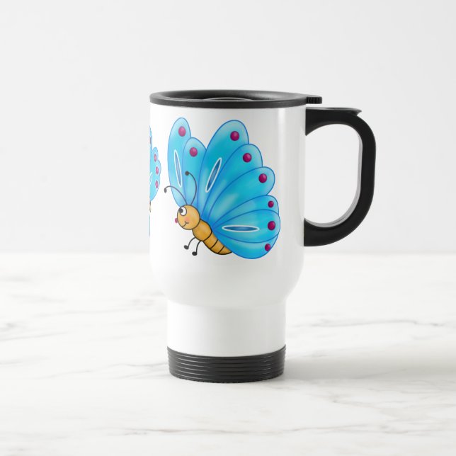 Taza De Viaje Mug de viajes de mariposa por SRF (Derecha)