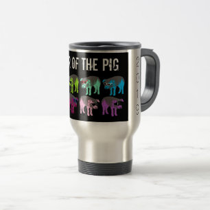 Taza De Viaje Mug de viajes del Año Nuevo chino del cerdo pop 20