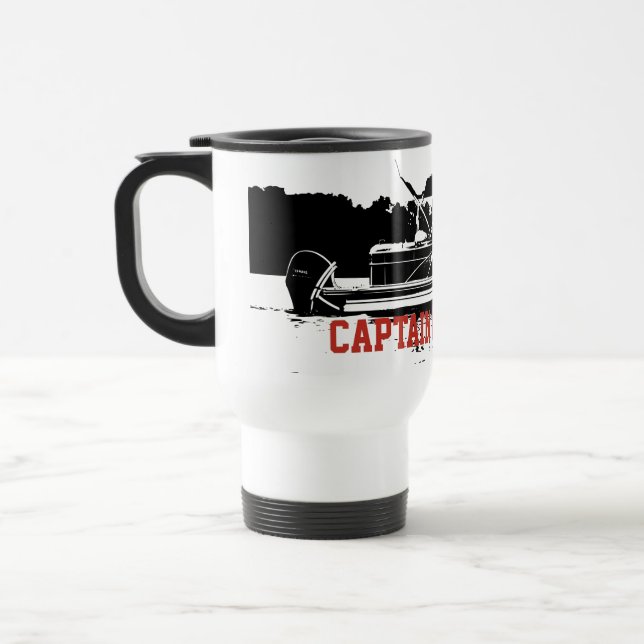 Taza De Viaje Mug de viajes en bote de pontón personalizado en n (Izquierda)