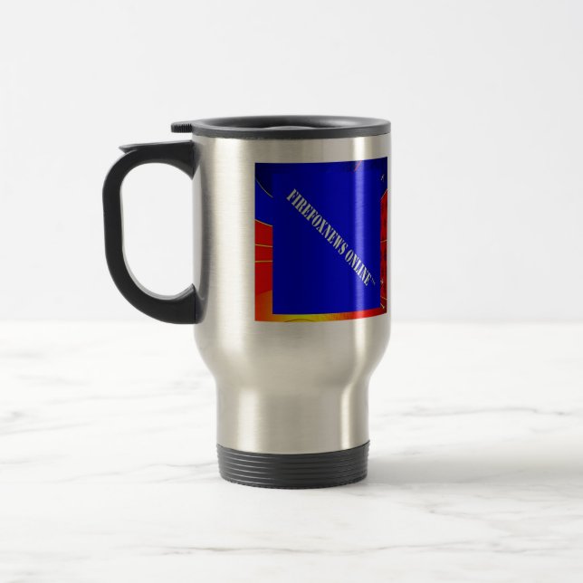 Taza De Viaje Mug de viajes en línea oficial de FIREFOXNEWS (Izquierda)