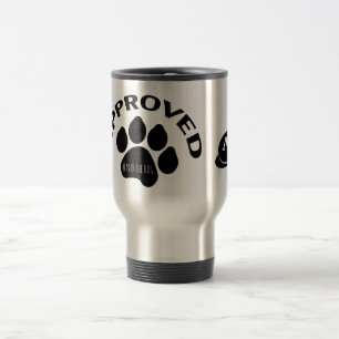 Taza De Viaje Mug de viajes monograma aprobado para año de perro