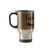 Mug de viajes promocionales de artistas de lash