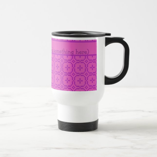 Taza De Viaje Mug de viajes rosa para personificar: Tapiz galés (Derecha)