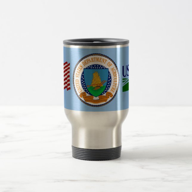 Taza De Viaje Mug del Departamento de Agricultura de los Estados (Centro)
