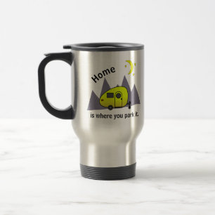 Taza De Viaje Mug. del remolque de remolque de remolque amarillo