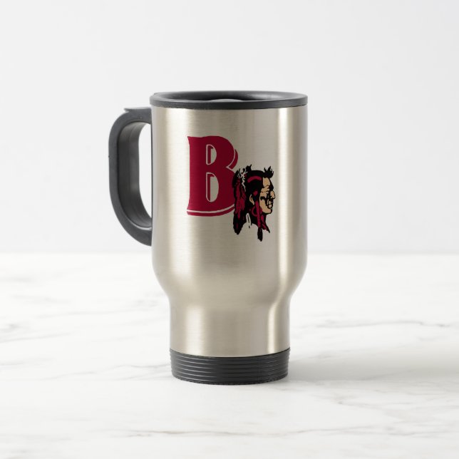 Taza De Viaje Mug del viajero al trabajo: Bethel Braves (00103) (Anverso izquierdo)