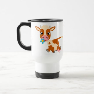 Taza De Viaje Mug. del viajero de vaca de trote de Personalizado